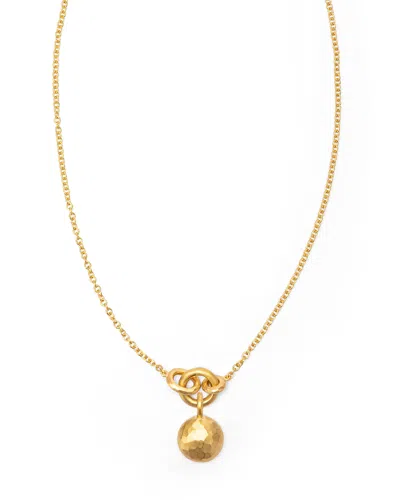 Eloise Jewelry Women's Gold Voyage Necklace Light Chain With Medallion Charm