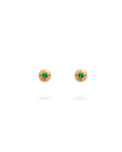 Eloise Jewelry Women's Green Moon Earrings Emerald