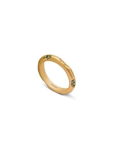 Eloise Jewelry Women's Mirage Ring Green Diamonds