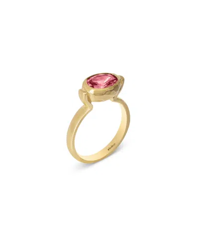 Eloise Jewelry Women's Orange Ellipse Ring Pink Tourmaline