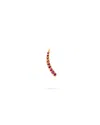 Eloise Jewelry Women's Red Mini Crescent Moon Single Earring Ruby In Red