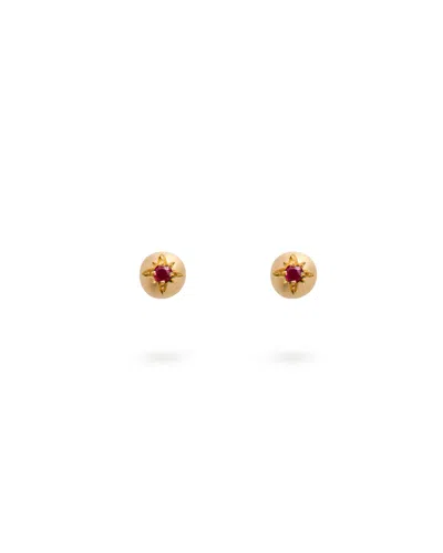 Eloise Jewelry Women's Red Moon Earrings Ruby