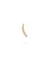 Eloise Jewelry Women's White Mini Crescent Moon Single Earring Diamond In White