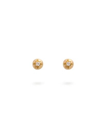 Eloise Jewelry Women's White Moon Earrings Diamond