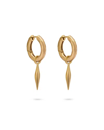 Eloise Jewelry Women's Yellow Wander Hoops Medium With Spindle Charms