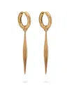 Eloise Jewelry Women's Yellow Wander Hoops Medium With Spindle Charms Large In Yellow
