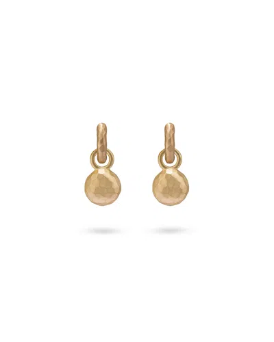 Eloise Jewelry Women's Yellow Wander Hoops Small With Medallion Charms