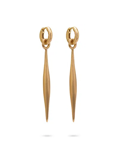 Eloise Jewelry Women's Yellow Wander Hoops Small With Spindle Charms Large
