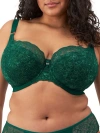 Elomi Brianna Underwire Padded Half Cup Bra In Rainforest