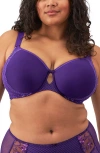 Elomi Charley Full Figure Spacer Underwire Bra In Iris (irs)