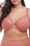 Elomi Charley Full Figure Underwire Convertible Plunge Bra In Rosegold