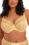 Elomi Charley Full Figure Underwire Plunge Bra In Lemon Fizz (lez)