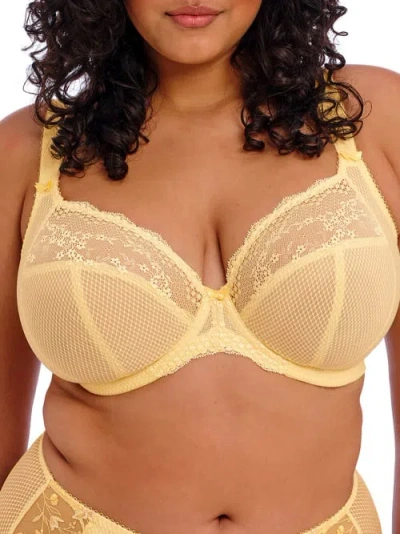 Elomi Charley Side Support Plunge Bra In Lemon Fizz