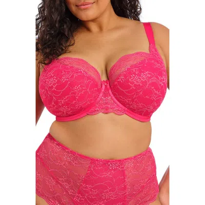 Elomi Darcie Full Figure Underwire Padded Half Cup Bra In Pink