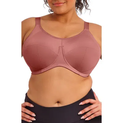 Elomi Energise Full Figure Sports Bra In Brown