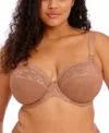 Elomi Charley Full Figure Underwire Convertible Plunge Bra In Cinnamon