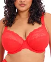 ELOMI FULL FIGURE CHARLEY STRETCH LACE BRA EL4382, ONLINE ONLY