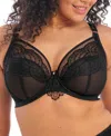 Elomi Full Figure Women's Priya Underwire Plunge Bra El4550 In Black