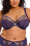 Elomi Himari Full Figure Underwire Plunge Bra In Midnight