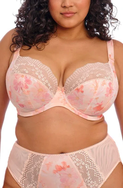 Elomi Lucie Full Figure Underwire Plunge Bra In Pink