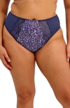 Elomi Lucie High Leg Briefs In Blue