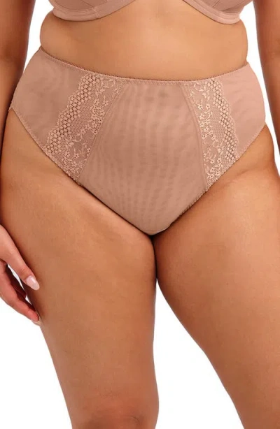 Elomi Lucie High Leg Briefs In Brown