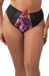 Elomi Lucie High Leg Briefs In Cherry Blossom