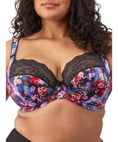 ELOMI LUCIE PLUNGE T-SHIRT BRA WOMENS MULTI UNDERWIRE STRETCH LACE BUU1085