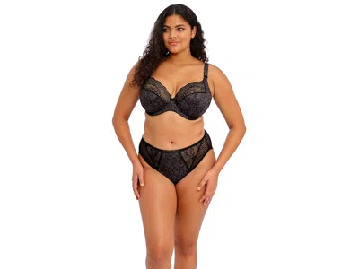 Elomi Lucie Underwire Plunge Stretch Bra In Black