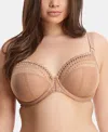 Elomi Matilda Full Figure Underwire Plunge Bra In Caf Au Lait