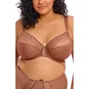 Elomi Matilda Full Figure Underwire Plunge Bra In Brown