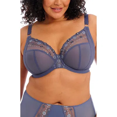 Elomi Matilda Full Figure Underwire Plunge Bra In Blue