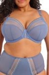 Elomi Matilda Full Figure Underwire Plunge Bra In Blue