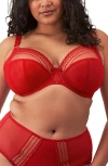 Elomi Matilda Full Figure Underwire Plunge Bra In Haute Red