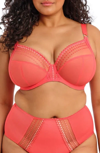 Elomi Matilda Full Figure Underwire Plunge Bra In Red