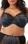 Elomi Morgan Side Support Bra In Snow Leopard