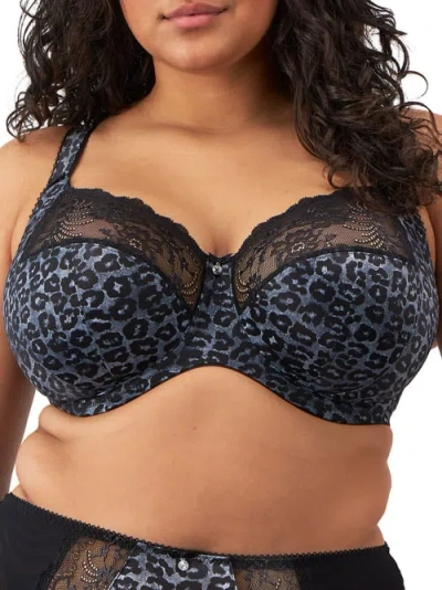 Elomi Morgan Side Support Bra In Snow Leopard