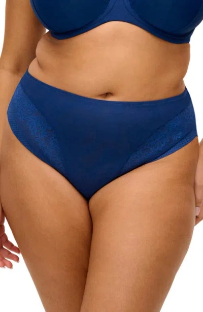 Elomi Nerina High Leg Briefs In Blue