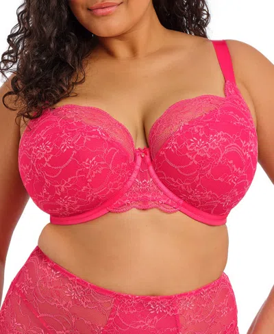 Elomi Plus Size Darcie Underwire Padded Half Cup Bra In Pink