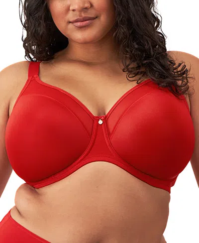Elomi Plus Size Smooth Underwire Moulded Non Padded Bra El4301 In Haute Red