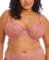 Elomi Plus Size Teagan Underwire Padded Half Cup Bra In Pink
