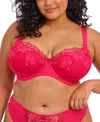 Elomi Plus Size Teagan Underwire Padded Half Cup Bra In Pink