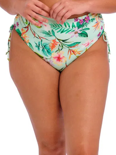 Elomi Sunshine Cove Adjustable Bikini Brief In Aqua In Green