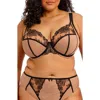 Elomi Teagan Full Figure Underwire Plunge Bra In Brown