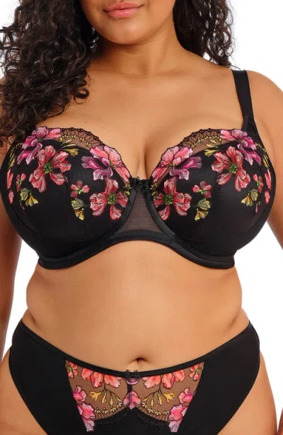 Elomi Plus Size Teagan Underwire Padded Half Cup Bra In Multi