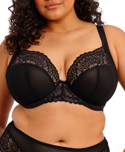 Elomi Tiernie Plus Size Plunge Bra El303334 In Black