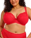 Elomi Tiernie Underwire Plunge Bra In Red