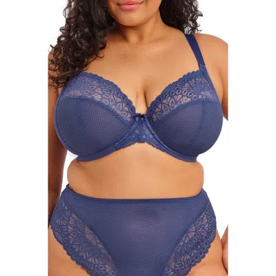 Elomi Tiernie Underwire Plunge Bra In Blue