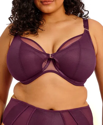 Elomi Women's Kintai Underwire Plunge Bra, El301202 In Purple
