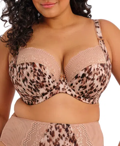 Elomi Women's Lucie Underwire Plunge Bra El4490 In Wildcat